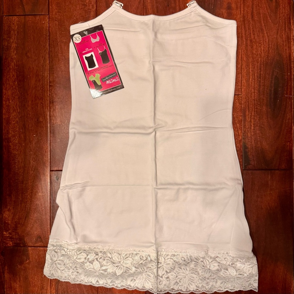 Undercover Mama White Strapless Camisole Tank Top XS